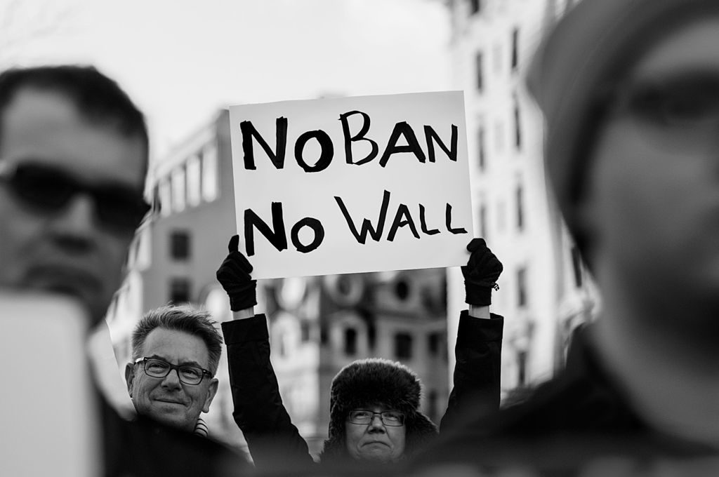 No_Ban_No_Wall,_Thursday_evening_rally_against_Trump's_Muslim_Ban_policies_sponsored_by_Freedom_Muslim_American_Women's_Policy_(32422204961)